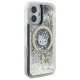 Hello Kitty dėklas iPhone 16 telefonui Liquid Glitter Fever MagSafe, auksinis