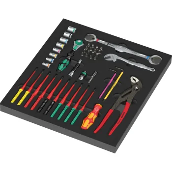 Wera 9753 KK Maintenance Set 1 įrankių rinkinys putplasčio dėkle, 45 d.