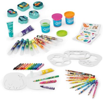 Children's Jungle Art Supplies Suitcase, Creative Set
