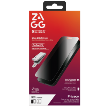 ZAGG Invisibleshield Glass Elite Privacy Glass iPhone 17