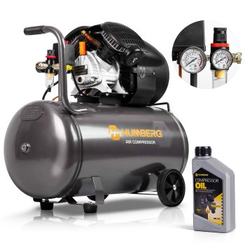 Tepalinis oro kompresorius Humberg HM-257, 100L, 8 Bar
