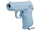Retro game console with 9999 built-in games, 2 controllers and gun, blue