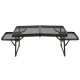 Sulankstomas kempingo stalas LUARO KX3186_1, 87x40x27 cm, juodas
