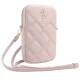 Telefono krepšelis Guess Zip Quilted 4G, rožinis