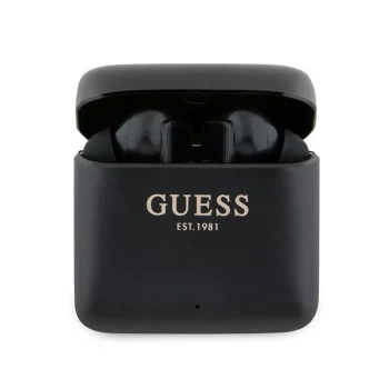 Belaidės ausinės Guess GUTWSSU20ALEGK TWS, juodos