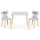 Ecotoys 6163 vaikiškų baldų komplektas: stalas ir 2 koalos kėdutės