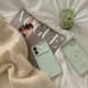 Tech-Protect Silicone MagSafe dėklas, skirtas iPhone 17 - Žalias