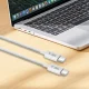 Tech-Protect Ultraboost Lite USB-C laidas 60W 3A 100 cm, pilkas