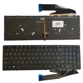 HP ZBook 15 G3 / G4, 17 G3 / G4 US kompiuterio klaviatūra (juoda)