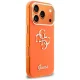 Guess IML 4G Script Metal Phone Case Cover iPhone 17 Pro - Orange