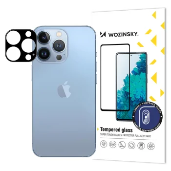 Wozinsky Full Camera Glass kameros apsauginis stiklas, skirtas iPhone 15 Pro, juodas