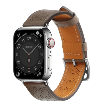 Natural Leather Strap for Apple Watch 38 / 40 / 41 mm - Dark Brown