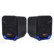 Kompiuterinės kolonėlės Audiocore AC865 B 6W USB 3.5mm su LED, juodos
