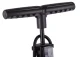 Universal foot pump with pressure gauge for car and bicycle tires