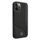 Mercedes dėklas iPhone 12 Pro Max telefonui Perforated Area, juodas