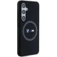 BMW M silikoninis dėklas su MagSafe „Samsung Galaxy S24“ telefonui, juodas