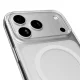Puro Lite Mag dėklas, skirtas iPhone 17 Pro, skaidrus su baltu žiedu