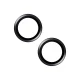 Panzerglass Hoops 1138 kameros apsauginis stiklas iPhone 15 / 15 Plus, skaidrus su juodu rėmeliu