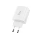 Tech-Protect NCA65W-GAN 65W 3 prievadų GaN sieninis įkroviklis, Baltas