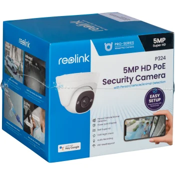 Reolink RLC-520A IP vaizdo kamera 5MP PoE, balta/juoda