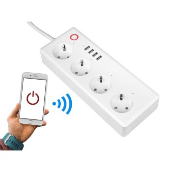 Išmanusis prailgintuvas su WiFi LTC, 1.7m, baltas