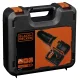 Akumuliatorinis smūginis gręžtuvas-suktuvas Black & Decker BDCHD18KB-QW, 18V, 2x 1,5Ah