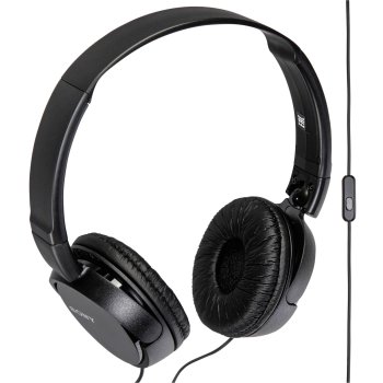 Sony MDR-ZX110APB uždaros ausinės su mikrofonu, juodos