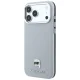 Karl Lagerfeld Grained Karl Head Metal MagSafe dėklas telefonui iPhone 18 Pro Max / 17 Pro Max, pilkas