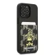 Karl Lagerfeld Karlimals Cardslot dėklas iPhone 13 Pro / 13 modeliams, juodas