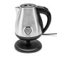 Huslog AK-02034H elektrinis retro virdulys, 1.7L, 2200W, juodas/sidabrinis