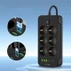 Tech-Protect PC6X6 prailgintuvas su 6 lizdais, 3x USB-A ir 3x USB-C, 2m, juodas
