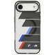Dėklas iPhone Air BMW M IML Metal Buttons Tricolor Lines MagSafe, pilkas