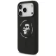 Karl Lagerfeld Silicone Karl&Choupette Ring MagSafe dėklas iPhone 18 Pro Max / 17 Pro Max, juodas