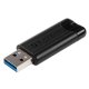 Verbatim Store n Go Pinstripe USB atmintinė, 32GB, Juoda