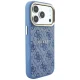 Guess Embossed 4G Classic MagSafe dėklas iPhone 17 Pro Max / 18 Pro Max, mėlynas