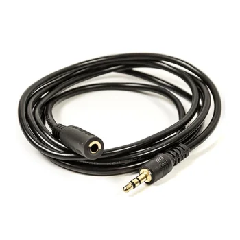 Garso AUX prailginimo laidas 3.5 mm, 1.5 m, juodas