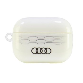 Audi IML Geometric Pattern dėklas skirtas AirPods Pro 2, baltas
