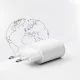 Sieninis įkroviklis SBS TETRPD20W 20W USB-C ir USB-A Power Delivery, baltas