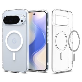 Spigen Ultra Hybrid Mag MagSafe Phone Case Cover Google Pixel 10 Pro XL - Clear and White