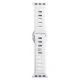 3mk silikoninis dirželis Apple Watch 38 / 40 / 41 mm, baltas