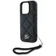 Karl Lagerfeld Quilted Initial Logo dėklas iPhone 16 Pro Max, juodas