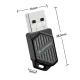 Dvigubo dažnio USB Wi-Fi 6 ir Bluetooth 5.4 adapteris Wozinsky WAX-900, juodas
