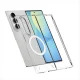 Spigen AirSkin MagFit dėklas Samsung Galaxy Z Fold 8 Ultra, skaidrus ir baltas