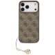 Guess iPhone 17 Pro Max dėklas 4G Charms Collection MagSafe, rudas