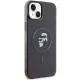 Karl Lagerfeld dėklas iPhone 15 telefonui Karl&Choupette Glitter MagSafe, juodas