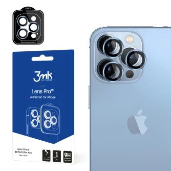 3MK Lens Protection Pro kameras apsauginis stiklas, iPhone 13 Pro / 13 Pro Max, mėlynas