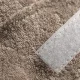 Beige Terry Cloth Cosmetic Headband with Velcro