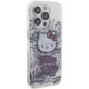 Hello Kitty dėklas iPhone 15 Pro Max telefonui IML Kitty On Bricks Graffiti, balta