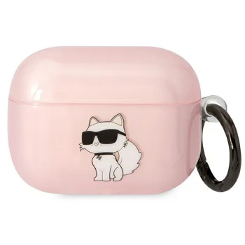 Karl Lagerfeld Ikonik Choupette Case for AirPods Pro 1st Gen Pink