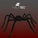 Didelis dirbtinis voras Helovinui Malatec, 90 cm, juodas